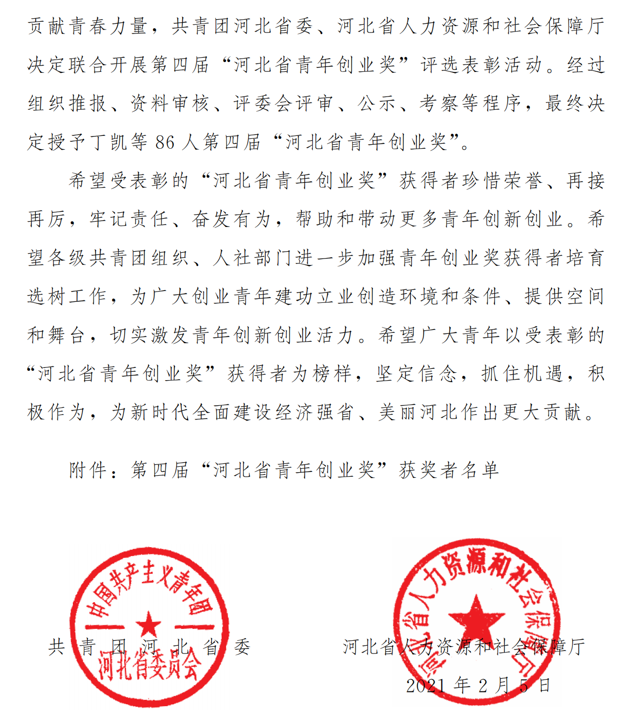 河北省青年創(chuàng )業(yè)獎表彰決定_01.png